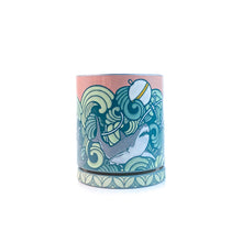 Load image into Gallery viewer, #34 Sharks &amp; Waves Planter w. Drip Tray