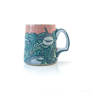 26 Sharks Mug – Renee LoPresti Ceramics