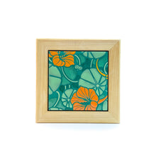 Load image into Gallery viewer, #9 Nasturtiums Framed Tile