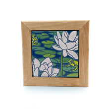 Load image into Gallery viewer, #43 Lotus &amp; Frog Framed Tile