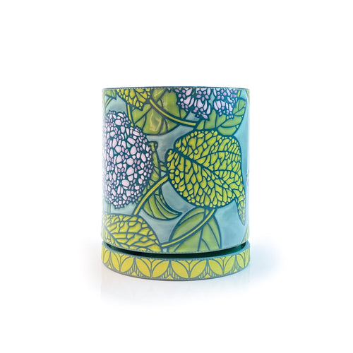 #3 Hoya Blossoms Planter w. Drip Tray