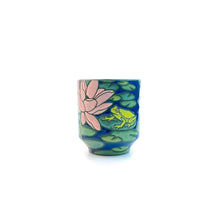 Load image into Gallery viewer, #52 Lotus &amp; Frogs Tea Bowl