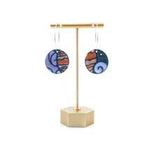 Load image into Gallery viewer, #48 Outer Space Large Circle Earrings