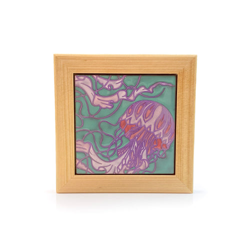 #47 Jellyfish Framed Tile