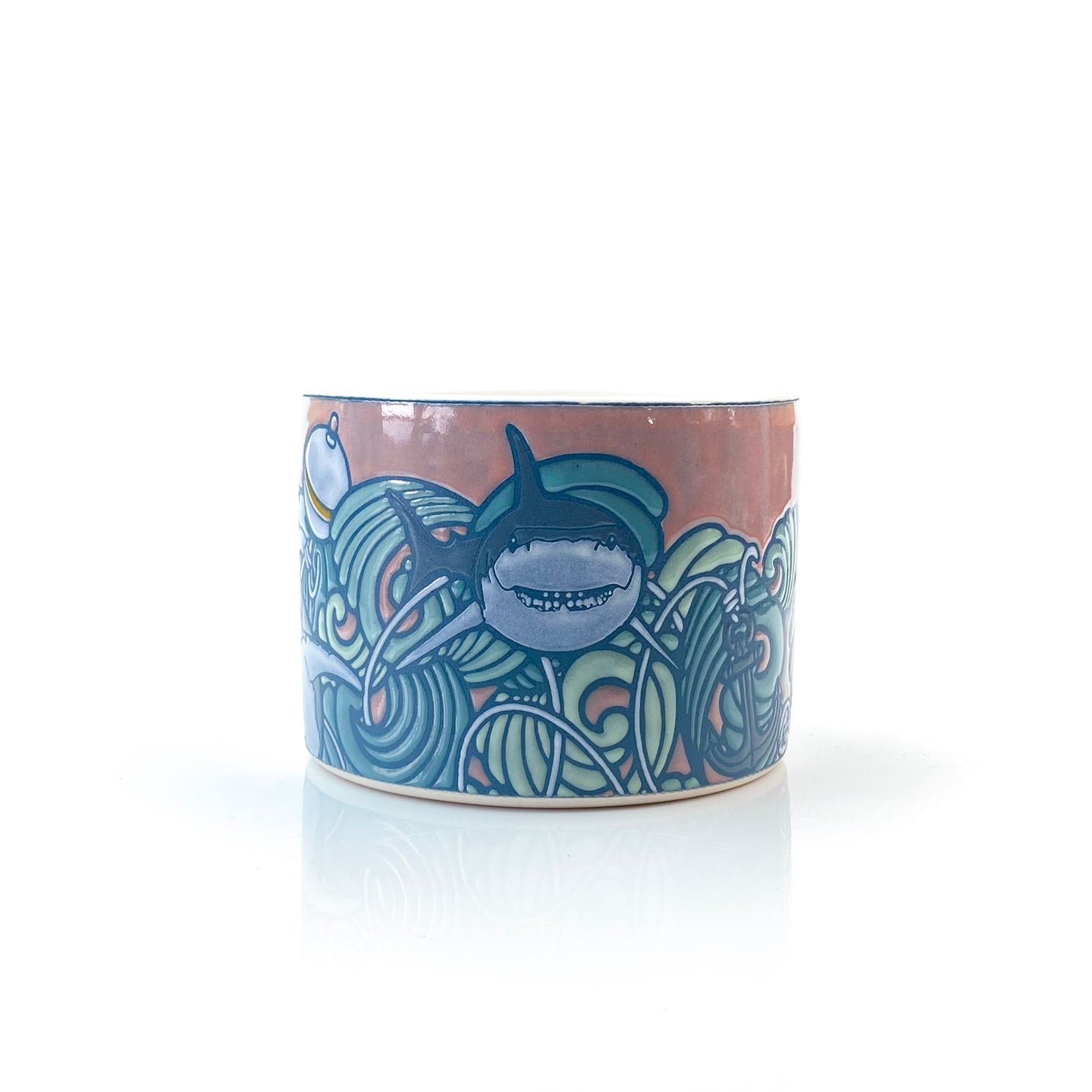 #5 Sharks & Waves Planter