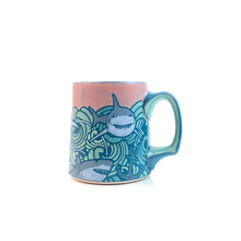 Load image into Gallery viewer, #71 Sharks &amp; Waves Mug *