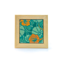 Load image into Gallery viewer, #1 Nasturtiums Framed Tile