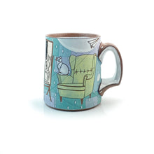 Load image into Gallery viewer, #12 Self-Reflecting Cat Mug w. White Gold