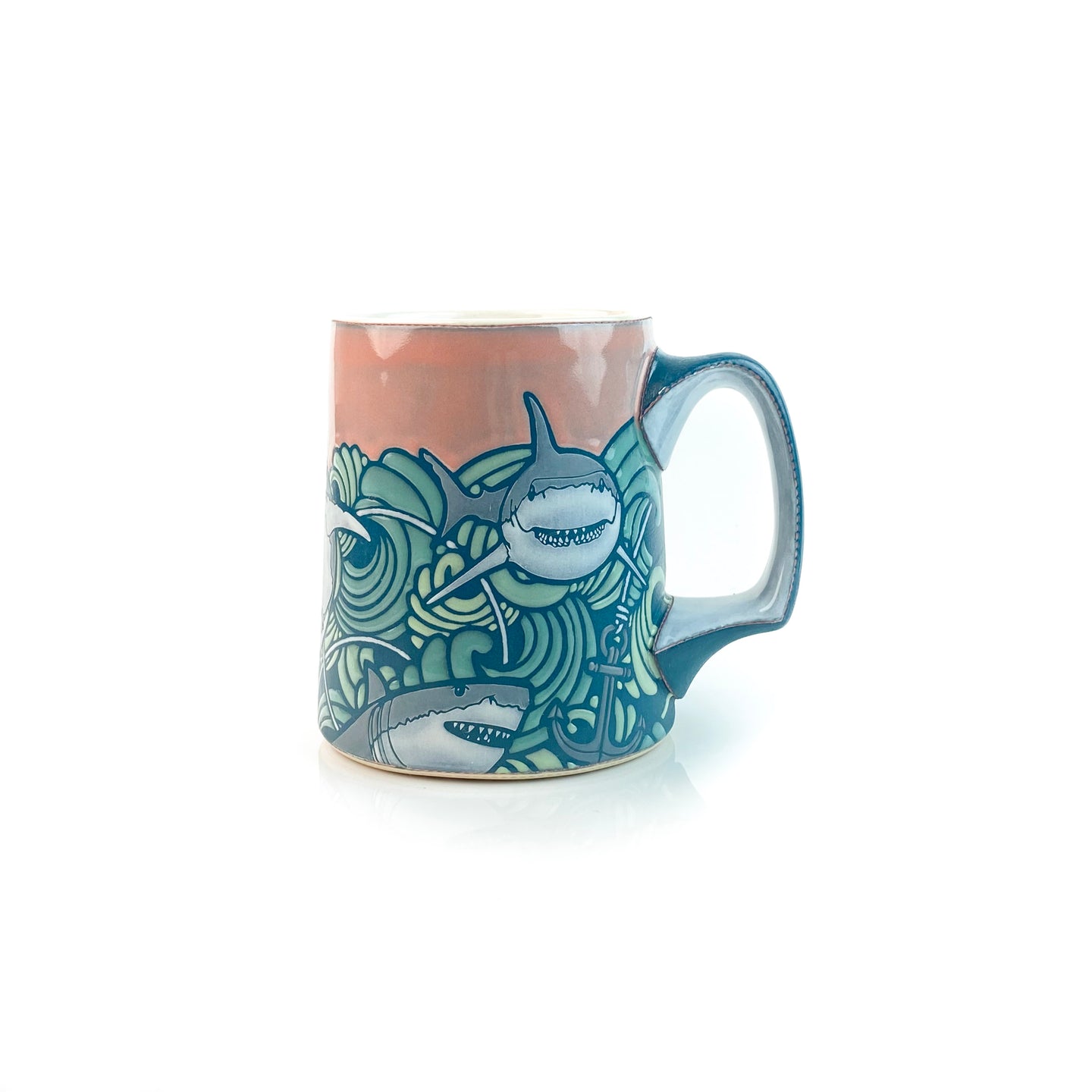 #38 Sharks & Waves Mug