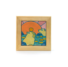 Load image into Gallery viewer, #5 Capybaras &amp; Yuzu Framed Tile