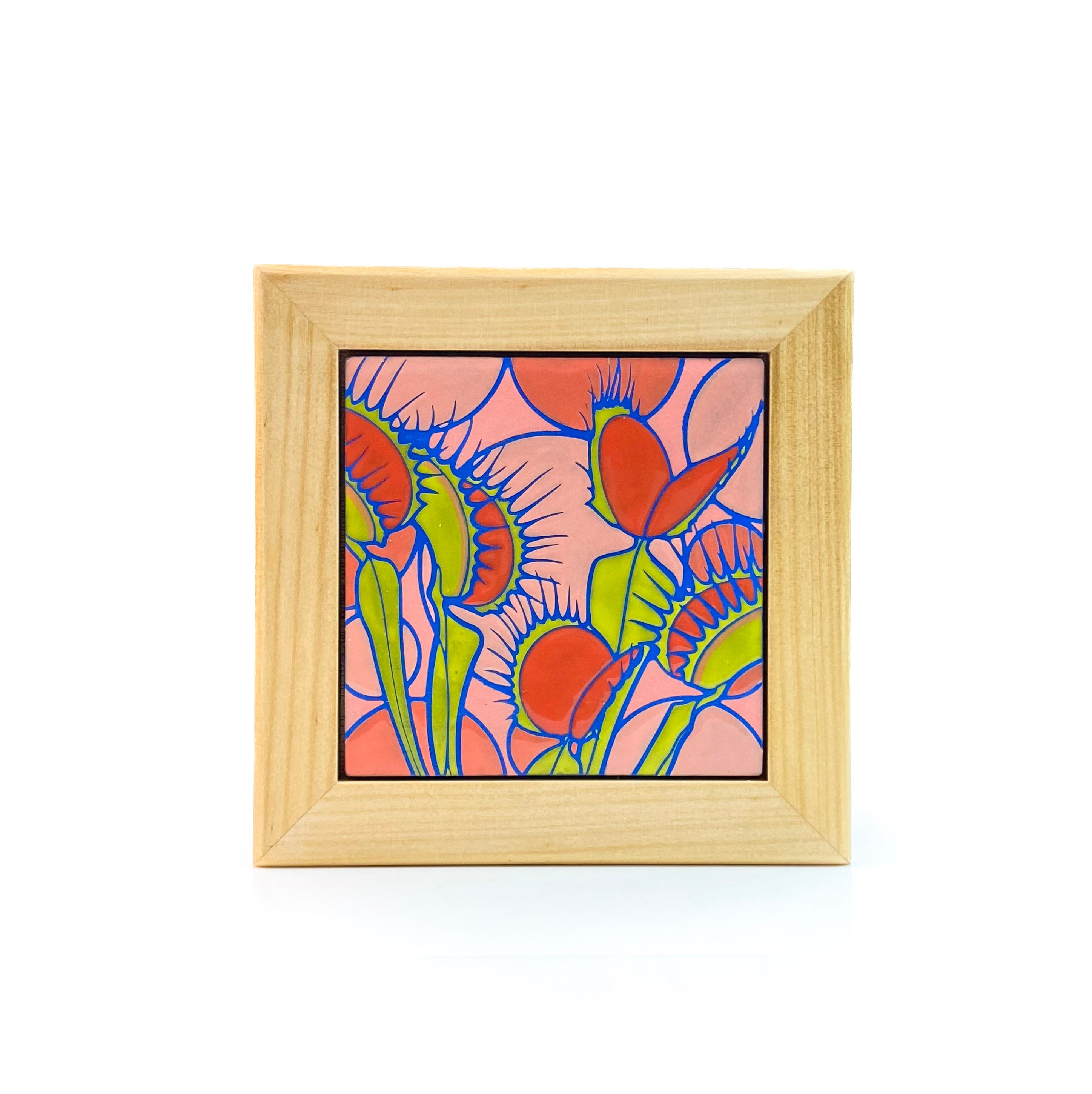 VIP VENUS in Paradise ファイナルアンカットシート 4 Venus Fly Traps Framed Tile – Renee LoPresti Ceramics