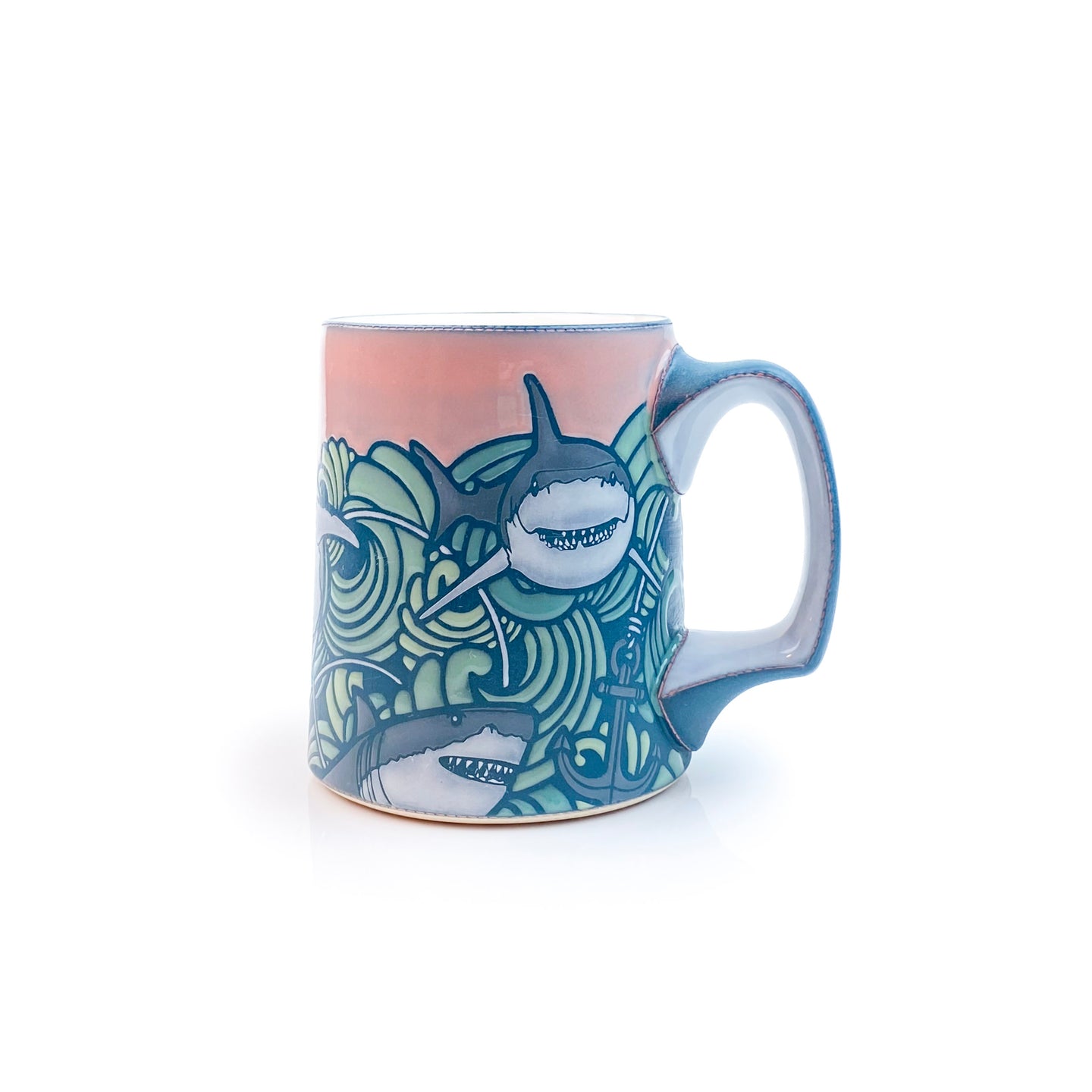 #17 Sharks & Waves Mug